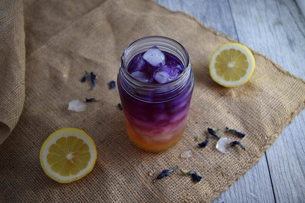 Butterfly Pea Ombré Lemonade